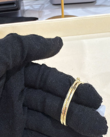 14K Gold Medium Hoop Earrings