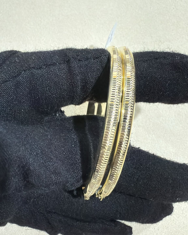 14K Gold Large  Hoop Earrings