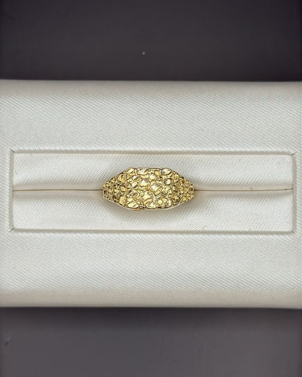 14K Gold Nugget Ring