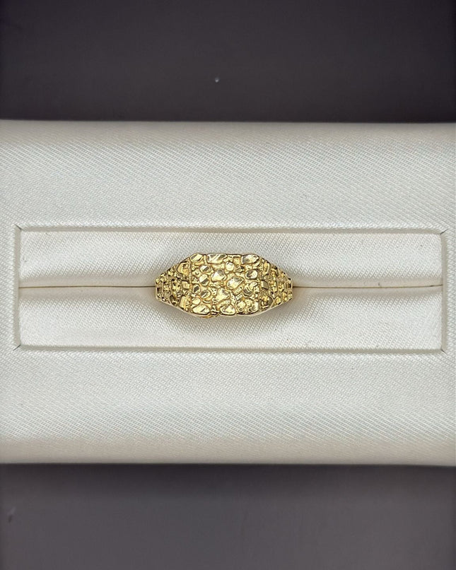14K Gold Nugget Ring